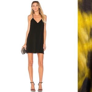 Alice + Olivia Fierra Y-Back Silk Tank Mini Slip Dress Size S Revolve